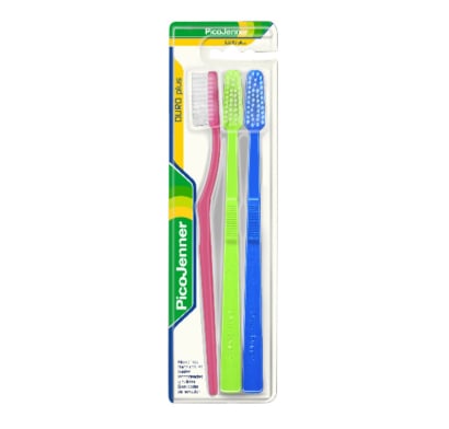 Cepillo de Dientes Pico Jenner Duro Plus 3 Unidades