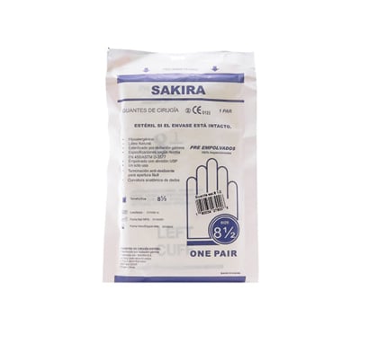 Guantes Cirugía Estéril N°8 1/2 1 Par