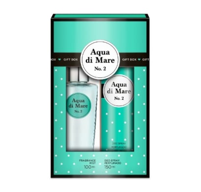 Gift Box Perfume Aqua Di Mare N°2 100 Ml + Desodorante 150 Ml