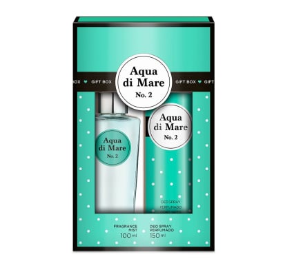 Gift Box Perfume Aqua Di Mare N°2 100 Ml + Desodorante 150 Ml