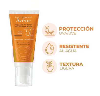 Protector Solar Avène Crema Color FPS50+ 50 ml