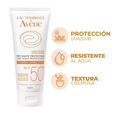 Protector Solar Avene Blanca Leche FPS50+ 100 ml