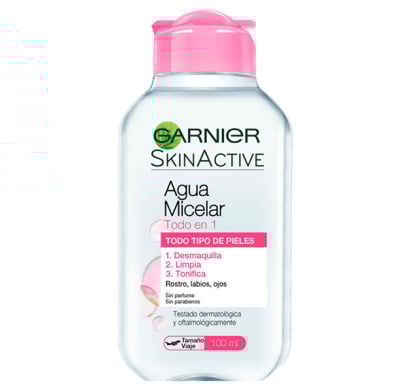 Agua Micelar Garnier Skin Active Todo En 1 100 Ml