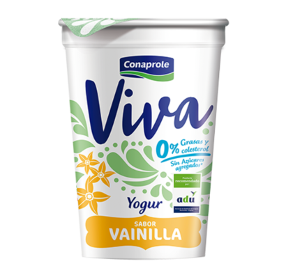 Yogurt Conaprole Viva 0% Sabor Vainilla Light 200 G