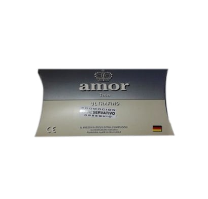 PRESERVATIVO AMOR ULTRAFINO GRIS X12 UNIDADES.
