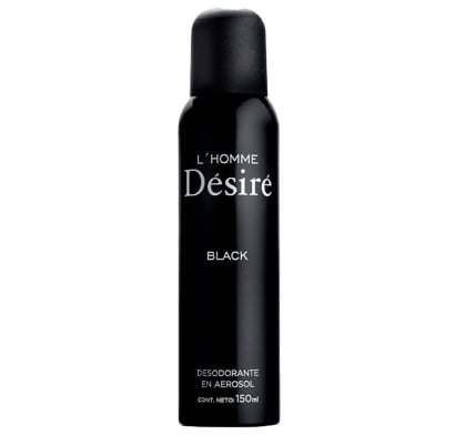 Desodorante En Aerosol Desire Black For Men 150 Ml