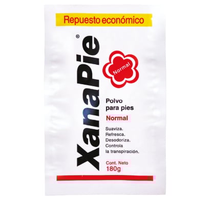 Bolsa De Repuesto Talco Pédico Xanapie Normal 180 G