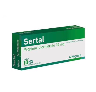 SERTAL 10 MG 10 COMPRIMIDOS