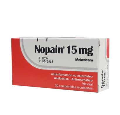 NOPAIN 15 MG 30 COMPRIMIDOS