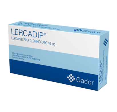 Lercadip 10 Mg 20 Comprimidos