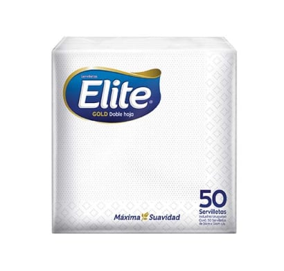 Servilletas De Cocktail Elite Blanca 50 Unidades