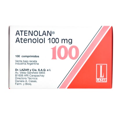Atenolan 100 Mg 100 Comprimidos