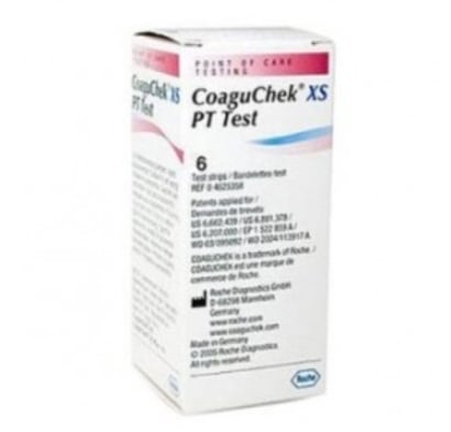 COAGUCHEK XS 6 TIRAS