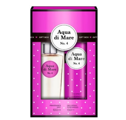 Gift Box Perfume Aqua Di Mare N°4 100 Ml + Desodorante 150 Ml