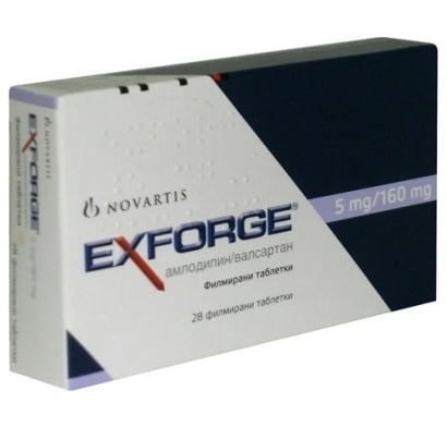 Exforge 5 Mg /160 Mg 28 Comprimidos