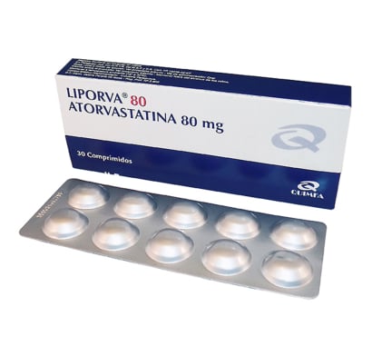 Liporva 80 Mg 30 Comprimidos