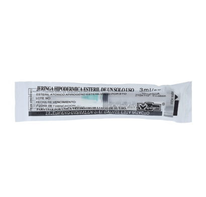 Jeringa Descartable Modern 3 Cc 1 Unidad