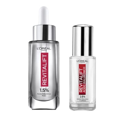 Combo L'oréal Paris Dermo Expertise Revitalift ácido Hialurónico Sérum Facial 30 Ml y Sérum De Ojos 20 Ml