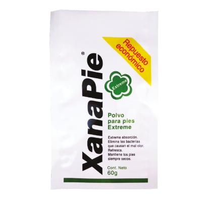 Bolsa De Repuesto Talco Pédico Xanapie Extreme 60 G