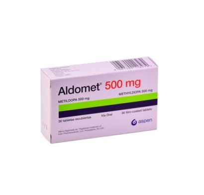 Aldomet 500 Mg 30 Comprimidos