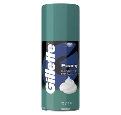 Espuma De Afeitar Gillette Foamy Sensitive 179 Ml