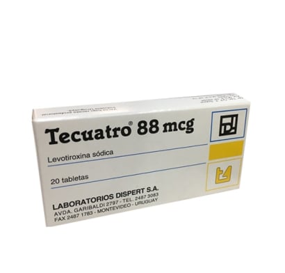 Tecuatro 88 Mcg 20 Tabletas
