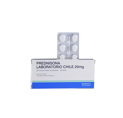 Prednisona Teva 20 Mg 20 Comprimidos