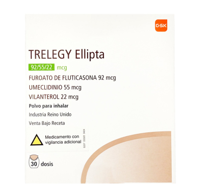 Trelegy Ellipta 92 Mcg/ 55 Mcg /22 Mcg 30 Dosis