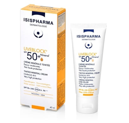 Protector Solar Isispharma Uveblock Mineral Color Fps50+ 40 G