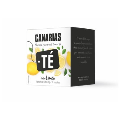 Té Negro Y Limón Canarias 10 Saquitos