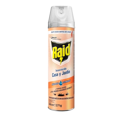 Insecticida en Aerosol Raid Casa y Jardín 360 ml
