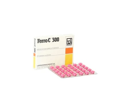 Ferro C 300 Mg 30 Tabletas