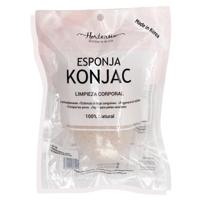 Esponja Hortensia Konjac Limpieza Corporal