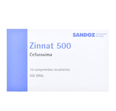 Zinnat 500 Mg 10 Comprimidos