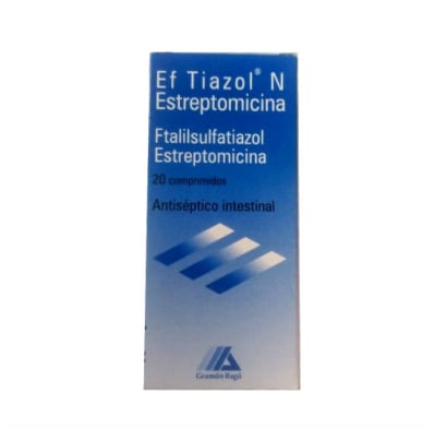 Ef-tiazol N Estrepto 20 Comprimidos