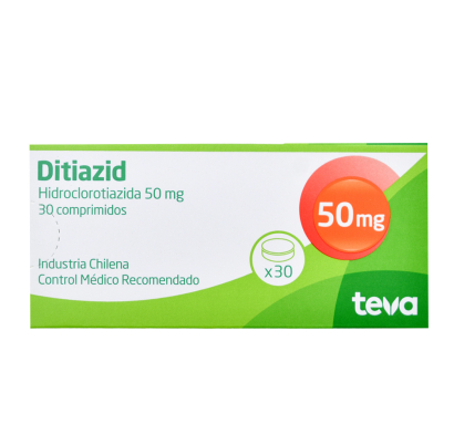 Ditiazid 50 Mg 30 Comprimidos