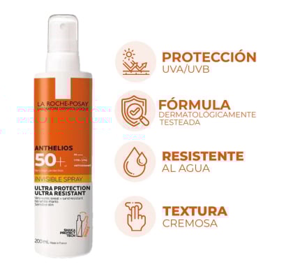Protector Solar La Roche Posay Anthelios Shaka Spray FPS50+ 200 ml