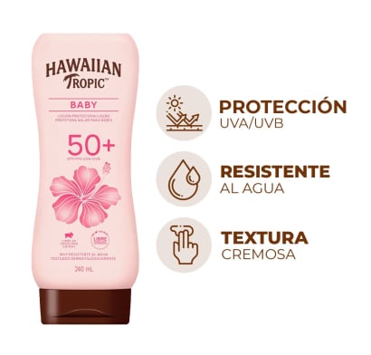 Protector Solar Hawaiian Tropic Loción Baby FPS50+ 240 ml
