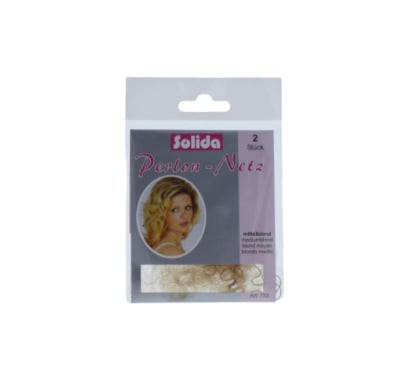 Red Para El Cabello Solida Rubio 2 Unidades