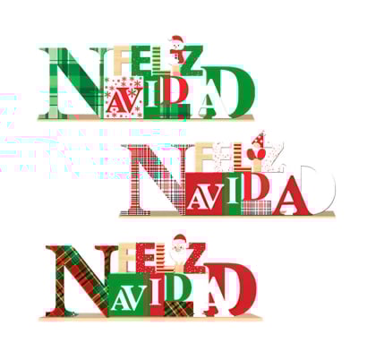 Cartel Navideño Farma Hogar Con Base