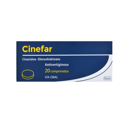 Cinefar 20 Mg 20 Comprimidos