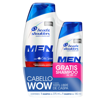 Shampoo Head & Shoulders Old Spice 375 Ml + Shampoo 180 ml