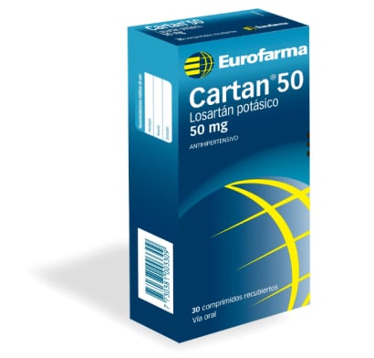 Cartan 50 Mg 30 Comprimidos