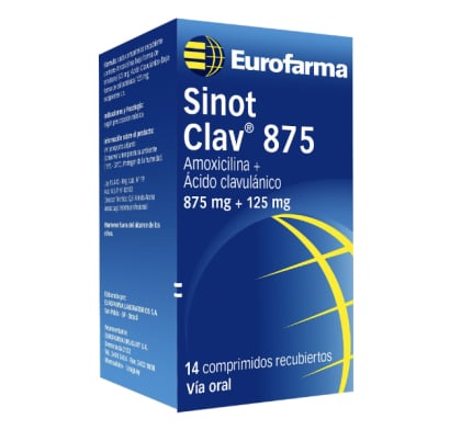 Sinot Clav 875/125 Mg 14 Comprimidos