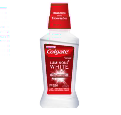 PASTA DE DIENTES COLGATE PLAX ENJUAGUE LUMINOUS WHITE 250 ML.