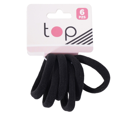 Gomitas para el Pelo Top 6 Unidades Colores Surtidos