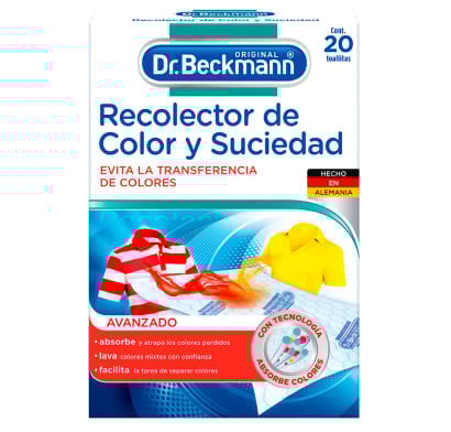 Recolector De Color Y Suciedad Dr. Beckmann 20 Toallitas