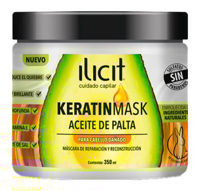 Mascarilla Capilar Ilicit  Keratina Palta 350 Ml