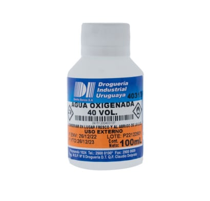 Agua Oxigenada Diu 40 Volúmenes 100 Ml