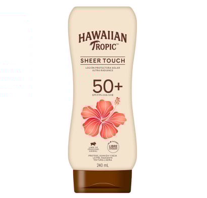 PROTECTOR SOLAR HAWAIIAN TROPIC LOCIÓN SHEER TOUCH F50 240 ML.